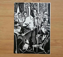 Load image into Gallery viewer, A Song Is Born / Louis Armstrong (1948) / Linocut Print / Handmade

